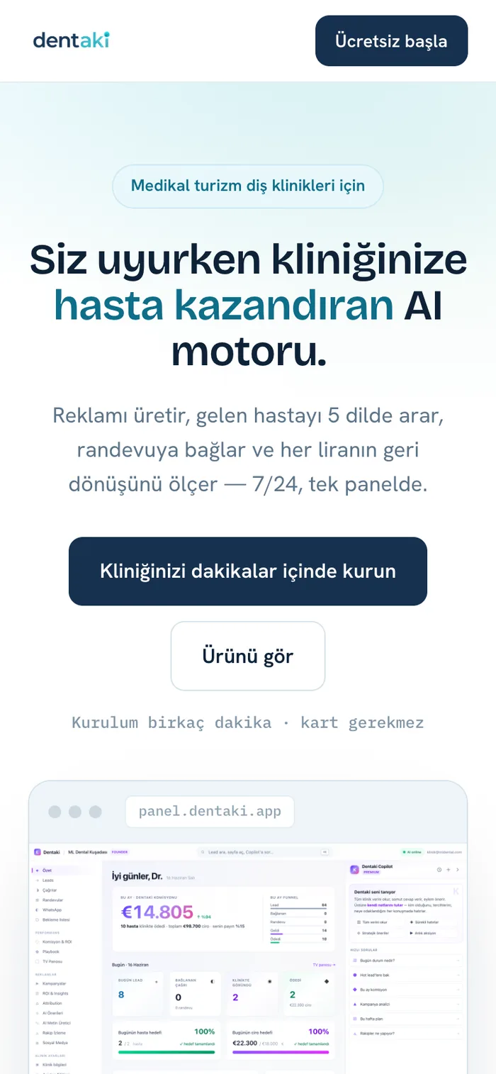 Dentaki — AI-powered patient acquisition platform for dental clinics — 2